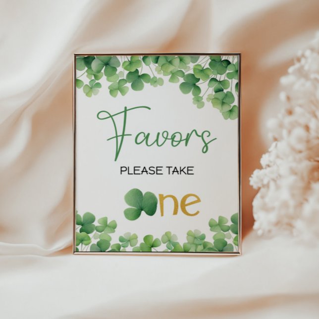 Lucky One Shamrock Birthday Table Sign (Creator Uploaded)