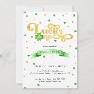 Lucky One   St. Patrick's Day 1st Birthday
