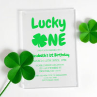 Lucky One St Patrick's Day 1st Birthday
