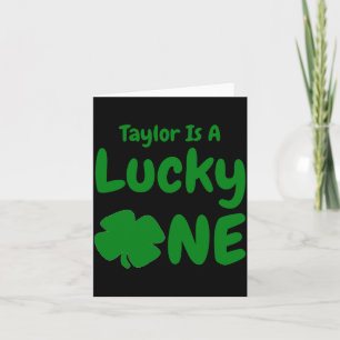 Lucky One St Patricks Day 1st Birthday Baby T Shir Card