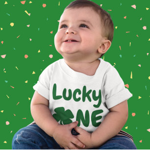 Lucky One St Patrick's Day 1st Birthday Baby T-Shirt