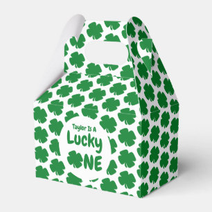 Lucky One St Patrick's Day 1st Birthday Favor Box