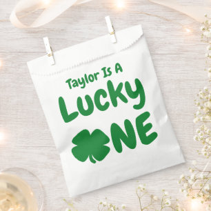 Lucky One St Patrick's Day 1st Birthday Favour Bag