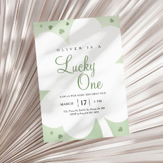 Lucky One St. Patrick's Day 1st Birthday Invitation