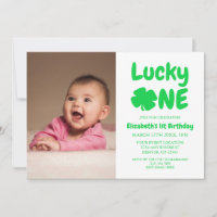 Lucky One St Patrick's Day 1st Birthday