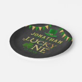 Lucky One St. Patrick's Day 1st Birthday Paper Plate (Angled)