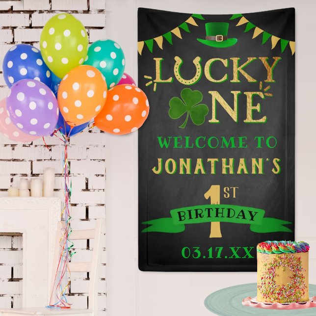Lucky One St. Patrick's Day 1st Birthday Welcome Banner (Creator Uploaded)