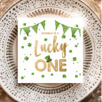Lucky One St Patrick's Day Paper Plate Clover Boy