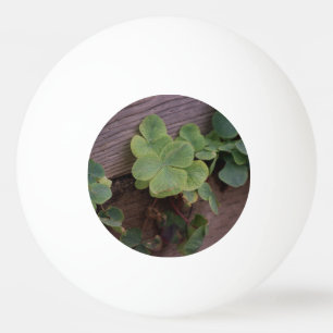 Lucky or Determined? Saint Patricks Day Shamrocks Ping Pong Ball