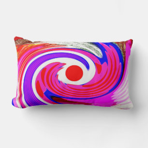 Lucky orbits lumbar pillow
