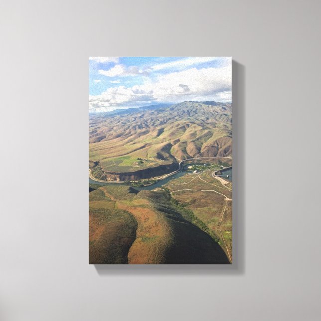 Lucky Peak Reservoir Canvas Print (Front)