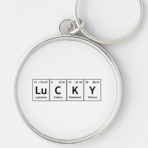 LuCKY Periodic Table Element Word Chemistry Symbol Keychain