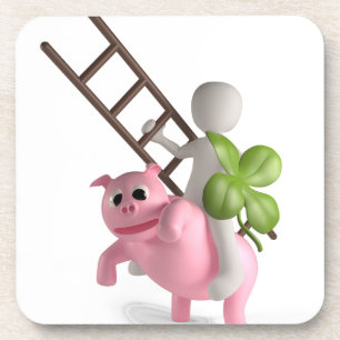 lucky pig coaster