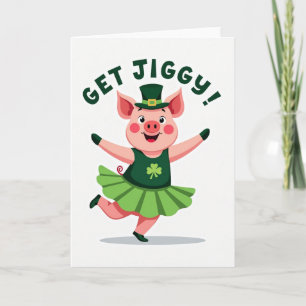 Lucky Piggy Dance Card