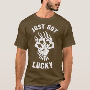 Lucky Player Hand ds Casino T-Shirt