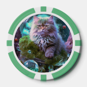 Lucky Pocker Chips for Cat Lovers