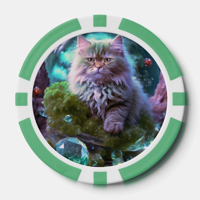 Lucky Pocker Chips for Cat Lovers (Front)