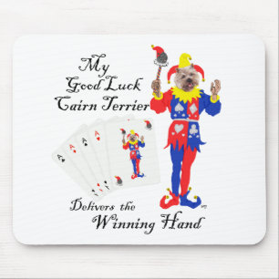 Lucky Poker Cairn Terrier Mouse Pad