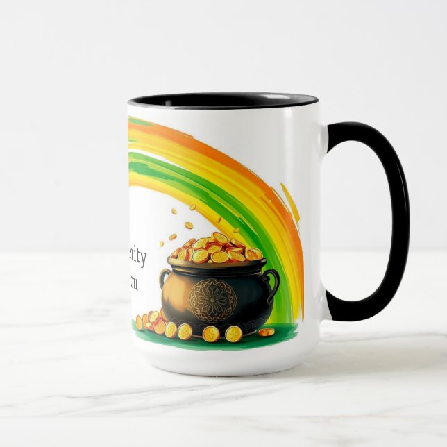 Lucky Pot of Gold Coins St. Patrick's Day Mug (Right)