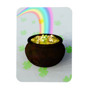 Lucky Pot of Gold Magnet