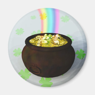 Lucky Pot of Gold Magnet
