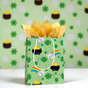 Lucky pots of gold   medium gift bag