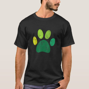 Lucky Pug Paw Dog Lovers Irish Mama St Patrick Day T-Shirt