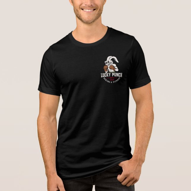 Lucky Punch Boxing T-shirt Tri-Blend Shirt (Front)
