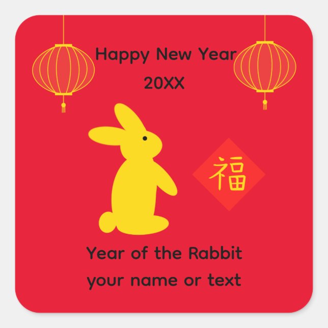 Lucky Rabbit #4 Stickers (Front)