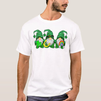 Lucky Rainbow Gnome Happy St Patrick's Day Kids Wo T-Shirt