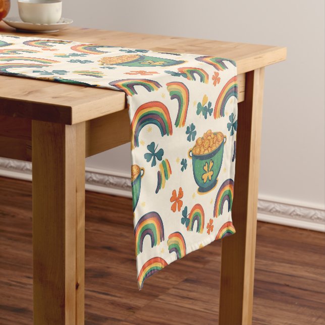 Lucky Rainbows Short Table Runner (In Situ)