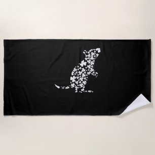 Lucky Rat Shamrocks Irish St Patricks Cute Clover Beach Towel