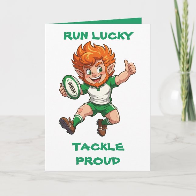 Lucky Run Match Day Magic St Patrick’s Weekend Card (Front)
