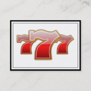 Lucky Sevens - Slot Machine Jackpot Business Card