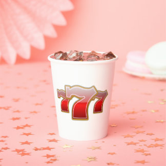Lucky Sevens - Slot Machine Jackpot Paper Cups