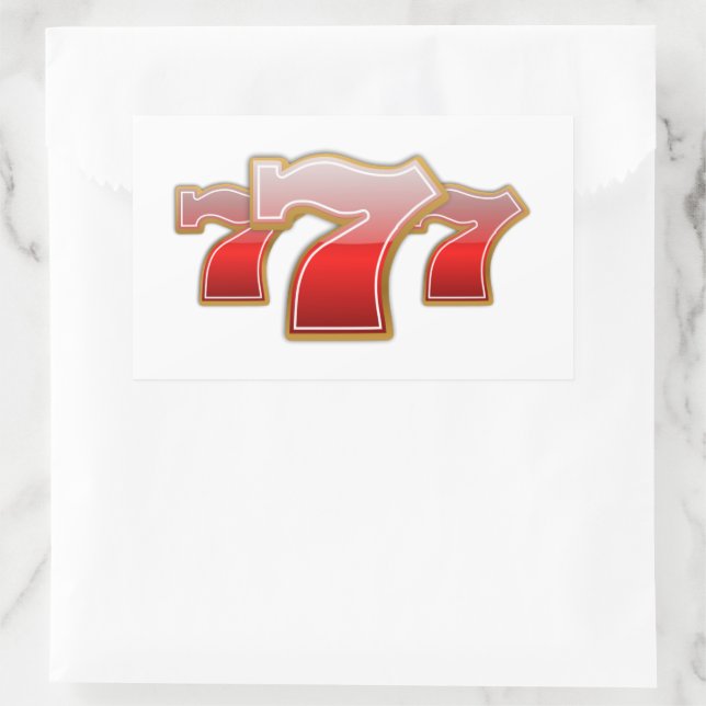 Lucky Sevens - Slot Machine Jackpot Sticker (Bag)
