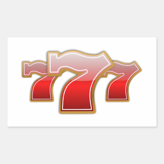 Lucky Sevens - Slot Machine Jackpot Sticker (Front)