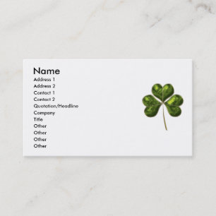 Lucky Shamrock 1 Business Card