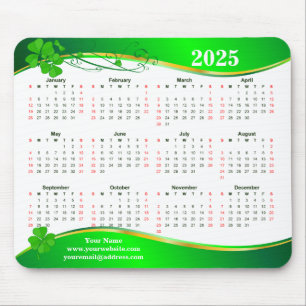 Lucky Shamrock 2025. Mouse Pad