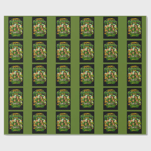 Lucky Shamrock Family Collection Wrapping Paper