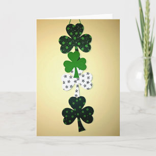 Lucky Shamrock Festive Season Card