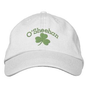 Lucky Shamrock Irish Green Personalized Embroidered Hat