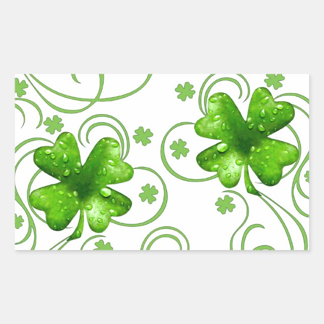 Lucky Shamrock Keepsake Sticker (Front)
