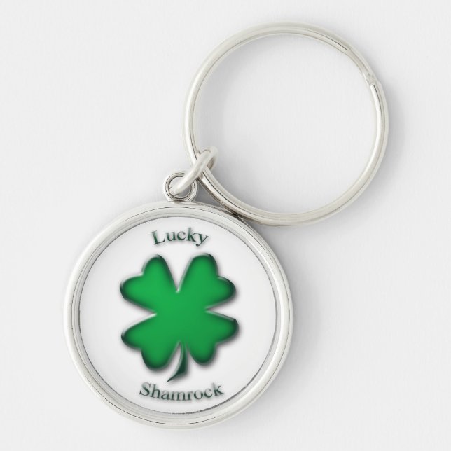Lucky Shamrock Keychain (Front)