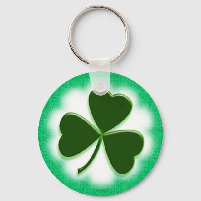 Lucky Shamrock Keychain (Front)