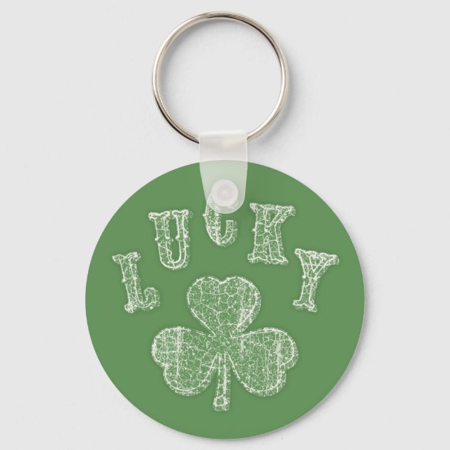 Lucky Shamrock Keychain (Front)