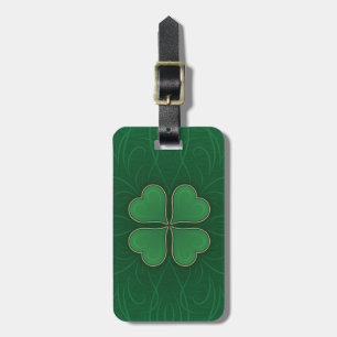 Lucky Shamrock Luggage Tag