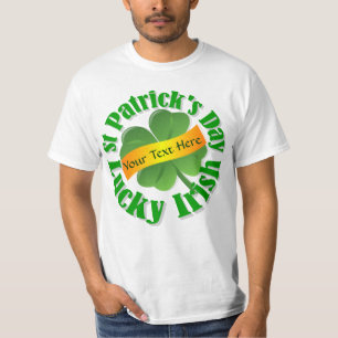 Lucky shamrock personalized St Patrick's T-Shirt