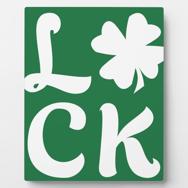 Lucky Shamrock Plaque (Front)