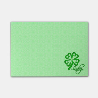 Lucky Shamrock Post-it Notes